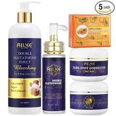 AILKE BOOST LUSTER Brightening Skin Care Kit with Glutathione, Deep Moisturising, Nourishing, Smooth, Non-Greasy, Skin Glow Kit, for All Skin Types, 100ml