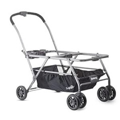 Joovy Twin Roo+ Pushchair with Maxi-Cosi Car Seat Adaptor, Stroller for Twin Car Seats