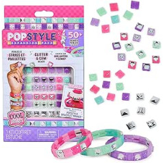 Cool MAKER PopStyle Bracelet Maker Expansion Kit, Over 50 Beads, 3 Friendship Bracelets, Bracelet Making Kit, Kids Toys for Girls Crafts