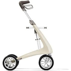 byACRE Carbon Ultralight Rollator - World's Lightest Carbon Rollator - Only 4.8 kg - White - Comfort