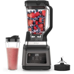 NINJA 2-in-1 blenderis ar Auto-iQ (BN750UK) 1200W, 2,1 litra krūze, 0,7 litru krūze, melns/sudrabs