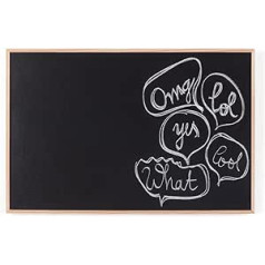 Bi-Office New Basic Blackboard Memo Board with Black MDF Frame