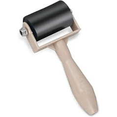 1 Pack Rubber Roller Brayer, Brush Rubber Bray Roller, Ink and Stamp Art Craft Oil Painting Tools, 3.5 cm (Original)