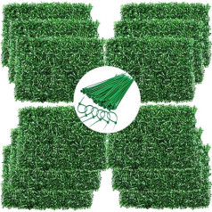 jxgzyy 12pcs Artificial Leaves Decorative Fence Garden Fence Simulation Leaves Wall