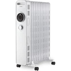 Kumtel eļļas radiators 2000 W / 2300 W vai 2500 W Radiators Elektriskais sildītājs Termostats Eļļas sildīšanas līstes Radiatora Radiatora Jauda: 2300 W