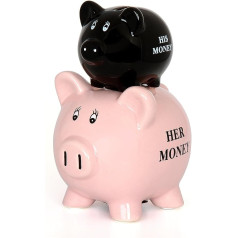 IGGI jaunums vīriešu un sieviešu monētu cūciņa banka Saving Money Jar