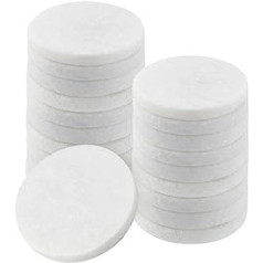 Deefongo Pack of 12 10 cm Diameter White Flat Stones for Painting with Brush and Paint Box, Large Smooth Pebbles for Painting Mandala and Friendliness Rocks for Art, Crafts