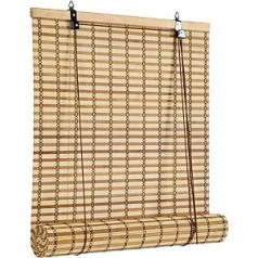 Cy.curtain bright Bamboo Roller Blind Indoor Blinds Wooden Blinds Sun Shade Privacy Window Door Window 120x250cm