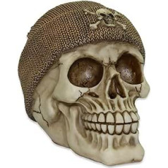 mtb vairāk enerģijas Dekoratīvā naudas kaste Hiphop MC Skully – brūna vilnas cepure – galvaskausa figūras dekorēšana