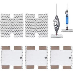 Sgizoku 5 Pack Steam Mop Pads Nomaiņa Saderīga ar Shark Steam Mop S6003UK, S6001UK S6003UK S3973D, S6002, S5003D, S5002, S3973WM Klik n Flip Pocket Mop