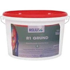 R1 Grund Relius Primer 12,5 litri – gruntējums baltā krāsā