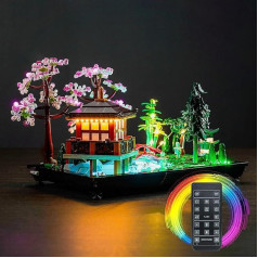 Tālvadības pults gaismas komplekts Lego 10315 Tranquil Garden (nevis Lego), LED apgaismojuma komplekts Lego ikonām, klusuma dārzs, radoša dāvana pieaugušajiem