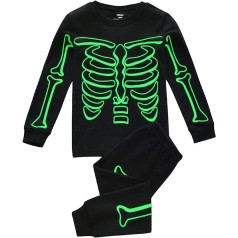 Baby-Mädchen-Kleidung-Set Kinder-Halloween im -Kleinkind-Glow-Set aus dunkler Baumwolle, Jungen-Nachtwäsche, Jungen-Outfits und Set Schlafanzug Baby Junge 68