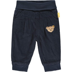 Steiff Baby girl with cute teddy bear appliqué trousers