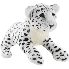 Plush Toy 48 cm Cushion White Leopard Stuffed Toys Plush Toy for Decorative Items Living Room Child Bedroom Decor Girl Boy Christmas Birthday Gift