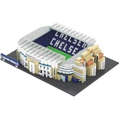 FOCO oficiālais licencētais Chelsea FC Stamford Bridge BRXLZ Bricks 3D futbola stadiona konstrukcijas komplekts