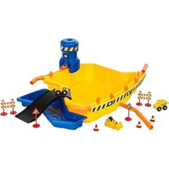Theo Klein 3248 Cat Sand Construction Site Mega I Sand and Water Pool with Accessories I Includes Tipper, Wheel Loader, Caterpillar I Toy for Children from 18 Months