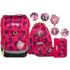 Ergobag Cubo Ergonomic skolas mugursomu komplekts, 5, 19 litri, 1100 g Cubo Pink