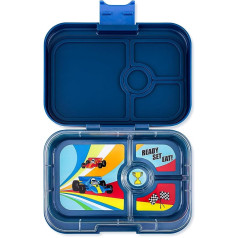 yumbox Panino M pusdienu kaste (Monte Carlo Blue) - Vidēja pusdienu kaste ar 4 nodalījumiem | Bērnu Bento Box bērnudārzam, skolai, pieaugušajiem