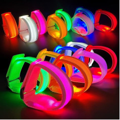 M.best Pack of 32 LED Light Up Bracelets Glow Flashing Bracelets Glow in the Dark Party Accessories for Wedding, Raves, Concerts, Camping, Sports Events, Party