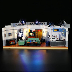 BRIKSMAX LED apgaismojuma komplekts priekš Lego Ideas Seinfeld (tālvadības pults versija), saderīgs ar Lego 21328 celtniecības bloku modeli, bez Lego komplekta