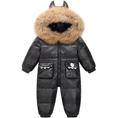 LSHEL Baby Winter Kleidung Schneeanzug Mit Kapuze Baby Overall Winter Strampler Baby Winter Spielanzug