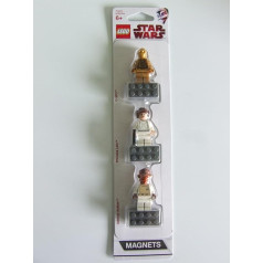 Lego Star wars — magnētu komplekts (C-3PO, Princess Leia, Admiral Ackbar)