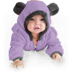 DondPO Walkooveral Baby, jaundzimušajam ar pēdu ar kapuci Bērnu apģērbi Bodiji Apdrukas Kokvilnas Ziemas Rokas bikses Viengabala Romper Garām Piedurknēm Silts Unisex Ziemas Kombinezons Walkoverall
