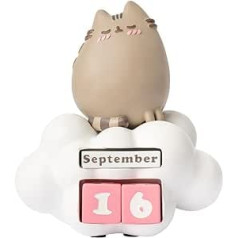 Grupo Erik Perpetual Calendar Pusheen Cat Figure - 3D Calendar Desk Calendar for Standing Kawaii Decoration - Permanent Calendar Official Pusheen Fan Item Office Decoration