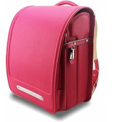 Schultasche, japanischer Rucksack mit großer Kapazität, PU-Leder, leichte Schultasche zur Belastungsreduzierung für Jungen und Mädchen, Nr. 3, 32 x 18 x 24,5 cm