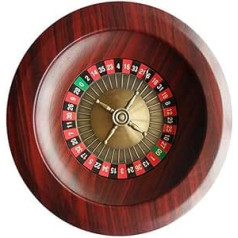 voloki Wooden Roulette Wheel Party Roulette Wheel Set Entertainment Leisure Table Games for Family Fun