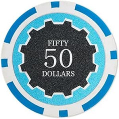 Brybelly Eclipse pokera žetoni smagais svars 14 g māla kompozīts — 50 gab.