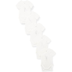 Petit Bateau Unisex Baby Kurzarm-Body für Neugeborene (5er Pack)