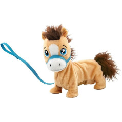 Animagic - Interaktīva plīša rotaļlieta 23 cm - Vecums 3+ - Ķirbis, Le Pony - Electronic Pet Cute - Kustina asti un Hennītu - Mīksts mājdzīvniekam