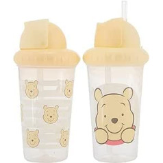 Disneja mazuļu krūzes zēniem un meitenēm | 10oz Sippy Cup 2 iepakojums ar salmiem un vāku | Izturīga zila necaurlaidīga ceļojumu ūdens pudele maziem bērniem