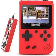 Vou tiger Handheld Game Consoles, Retro Mini Game Player with 520 Classic FC Games, Good Gift for Kids and Boys, Christmas Gift - Red