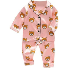 Baby Boys Clothes Nightwear Comic Tops + Pants Toddler Pyjamas Outings Boys Long Bears Baby Boys Outfits & Set Pyjamas Striped Kids