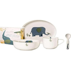 ASA 38950314 5-Piece Children's Crockery Set Porcelain White