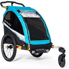 Burley D'Lite X, 1 and 2 Seat Kid Bike Trailer & Stroller with Seat Recline and Suspension