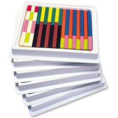 Mācību resursi LER7503 Cuisenaire Sticks — koka mācību komplekts