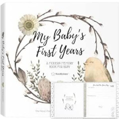 Baby First 5 Years Memory Book Baby - 90 Pages Diary Pregnancy for Boys Girls - Baby Book to Enter - Baby Book Reminder - Baby Diary to Enter (WonderLand)