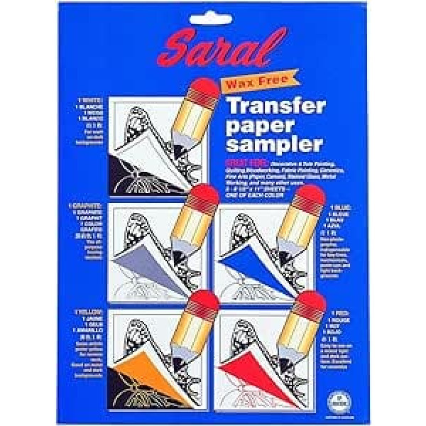 Dritz DRISRL10 Saral Transparent Papier, Sortiert, Papier, Mehrfarbig, 8x10 5