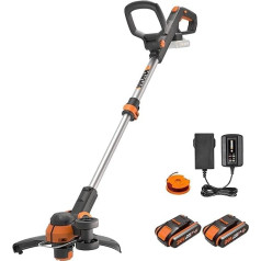 Worx Powershare 20V Li-Ion cordless grass trimmer (2 batteries), WG163E