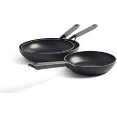 Kitchenaid klasiskais pannu komplekts, cepamā panna Induction Non Stick ar karstumizturīgu rokturi, var mazgāt cepeškrāsnī un trauku mazgājamā mašīnā - 20/24/28 cm