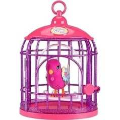 Little Live Pets Lil' Bird + Tiara Twinkles: Interactive, Colourful Bird with New Light Wings and Over 20 Bird Sounds; Repeats What You Say & Reacts to Touch