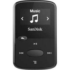 Sandisk mp3 atskaņotājs 8gb klipu ievārījums? melns