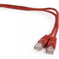 Patch cord kat.5e, izliets apvalks, 5m, sarkans