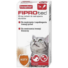 Beaphar fiprotec pilieni kaķiem 50mg x1