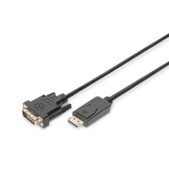 Displayport kabelis ar aizbīdni 1080p 60hz fhd tipa dp/dvi-d (24+1) m/m 2m