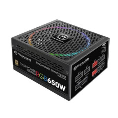 Toughpower grand RGB sinhronizācijas barošanas avots 650 w mod. (80+ zelts, 4xpeg, 140 mm)